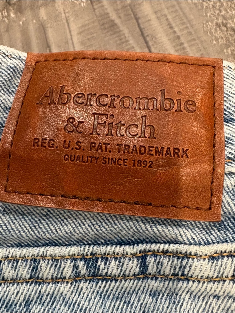 Abercrombie & Fitch Men's Double Knee 90’s Loose Blue Jeans 31x32 - Picture 3 of 9